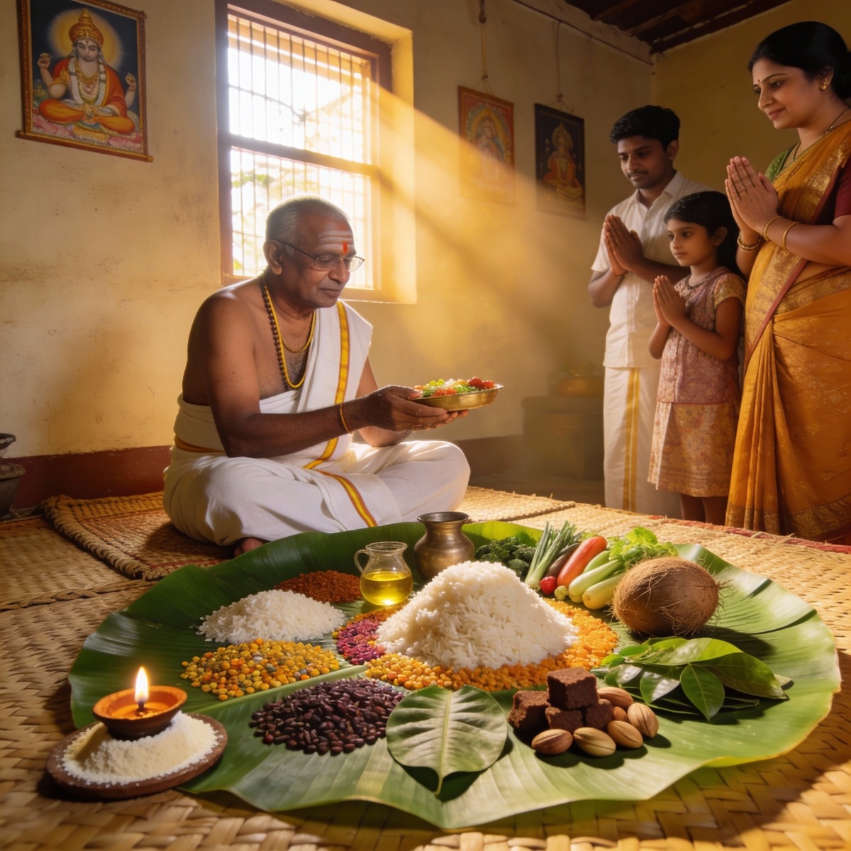 	Swayampaka Danam: Sacred Gift of Food to Brahmins for Spiritual Blessings and Ancestral Peace