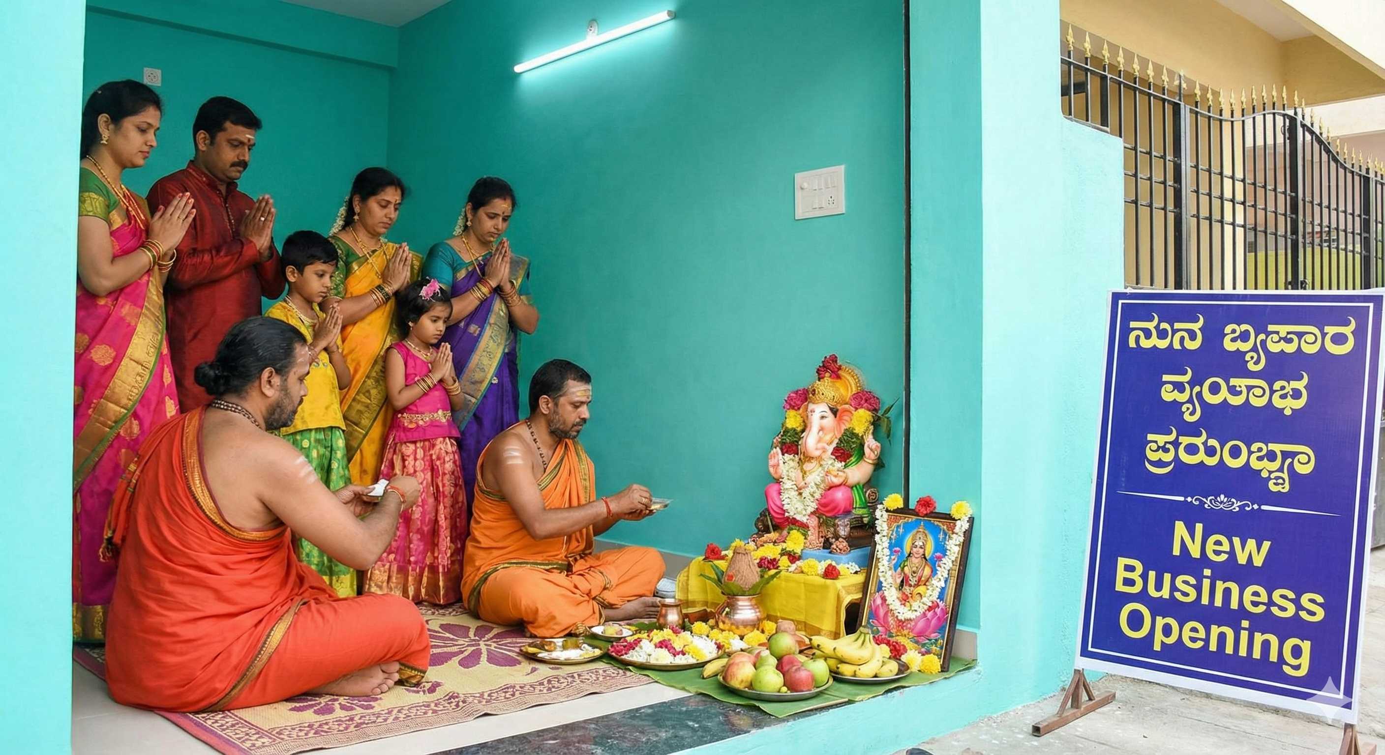 Nutana Vyapara Prarambha Pooja - New Office/Business Opening
